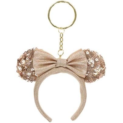 Amazon.co.jp: ミニーマウス カチューシャ型キーチェーン（ピンク